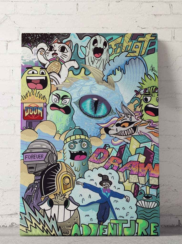 BEING FRESH WOOD MOUNTED PRINT