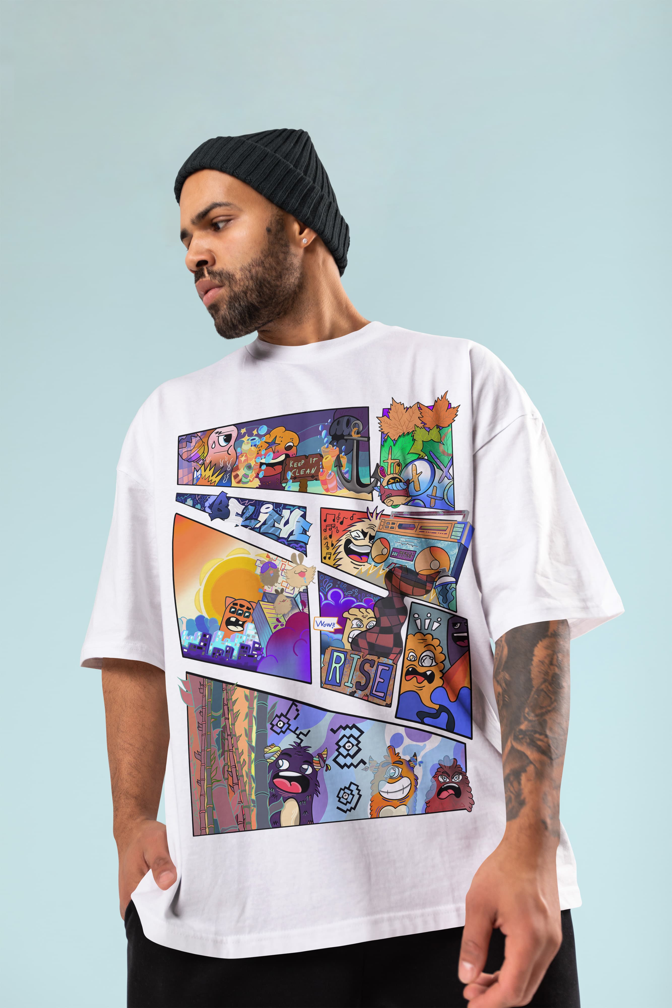 GOING TO GRAFFITI OVERSIZED TEE